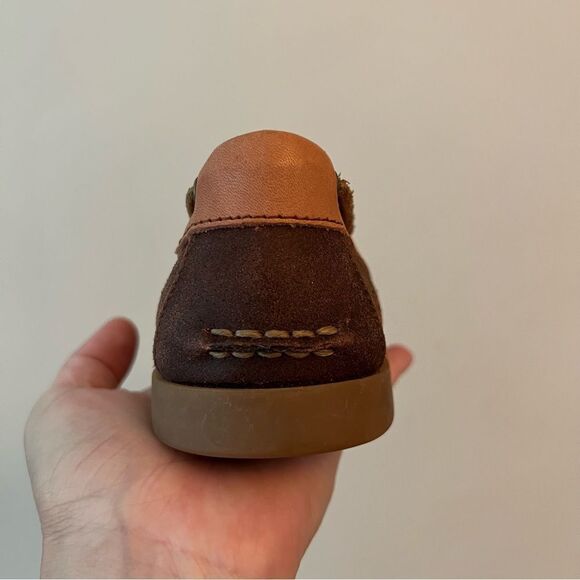 Ariat Burgundy Leather Boat Shoe Loafer - Picture 4 of 10